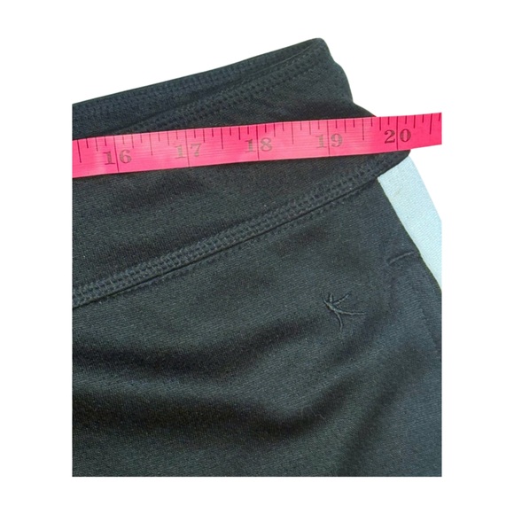 Danskin Now Women Black Drawstring Capri Pants XXL 2X Athletic Stretch Stripe - Picture 3 of 9